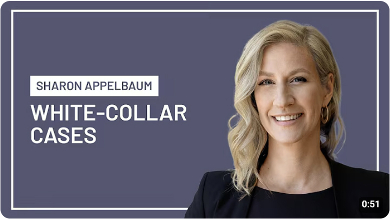 Sharon Appelbaum - white collar cases